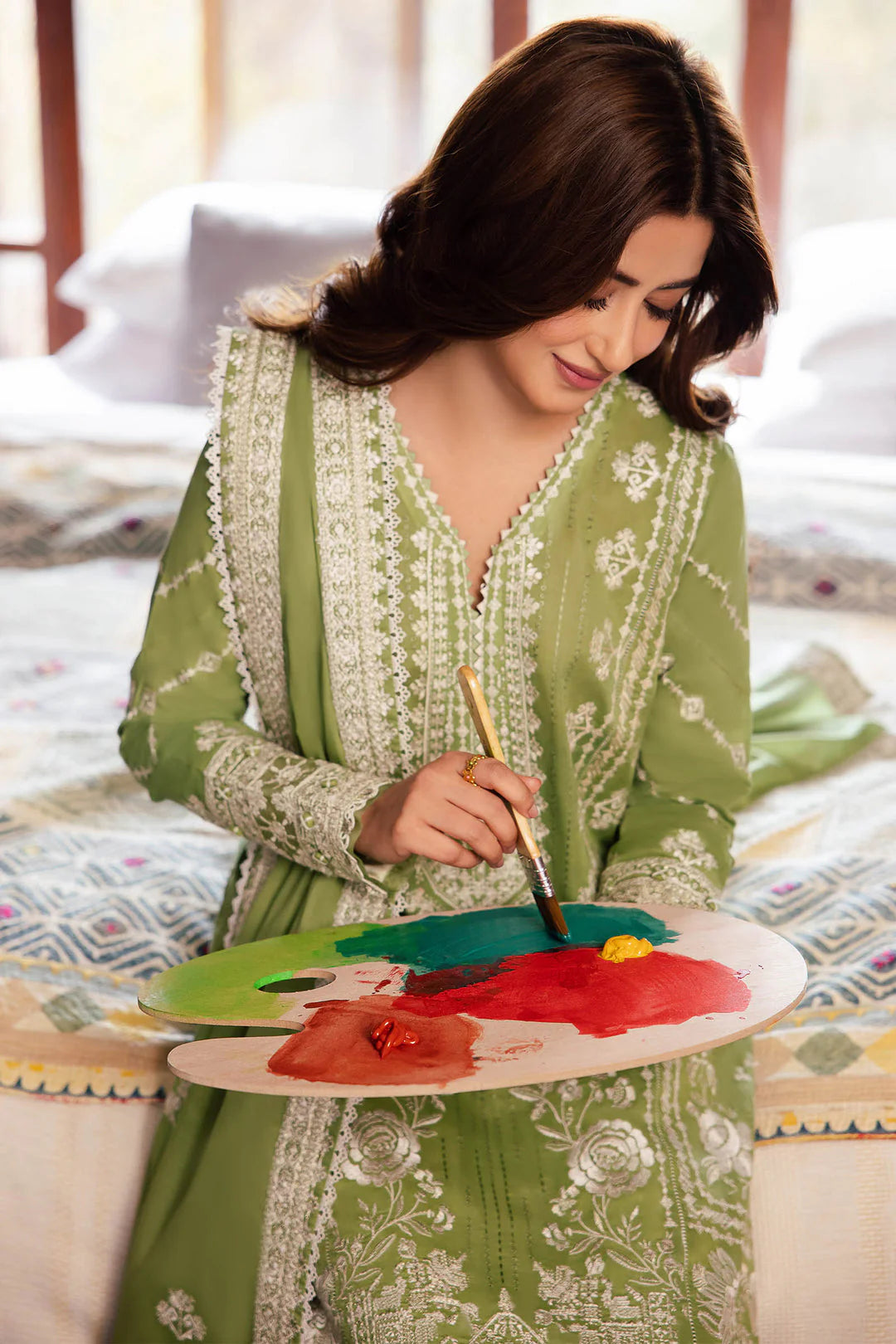 3 PIECE - UNSTITCHED | LUXURY EMBROIDERED LAWN - ZH1125