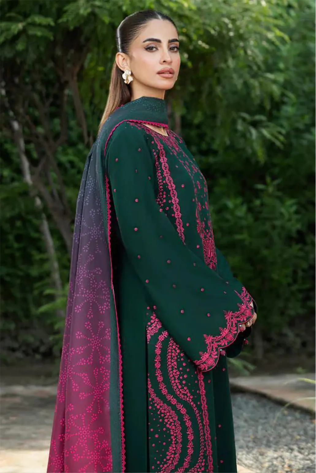 3 PIECE - UNSTITCHED | EMBROIDERED LAWN - FM1167