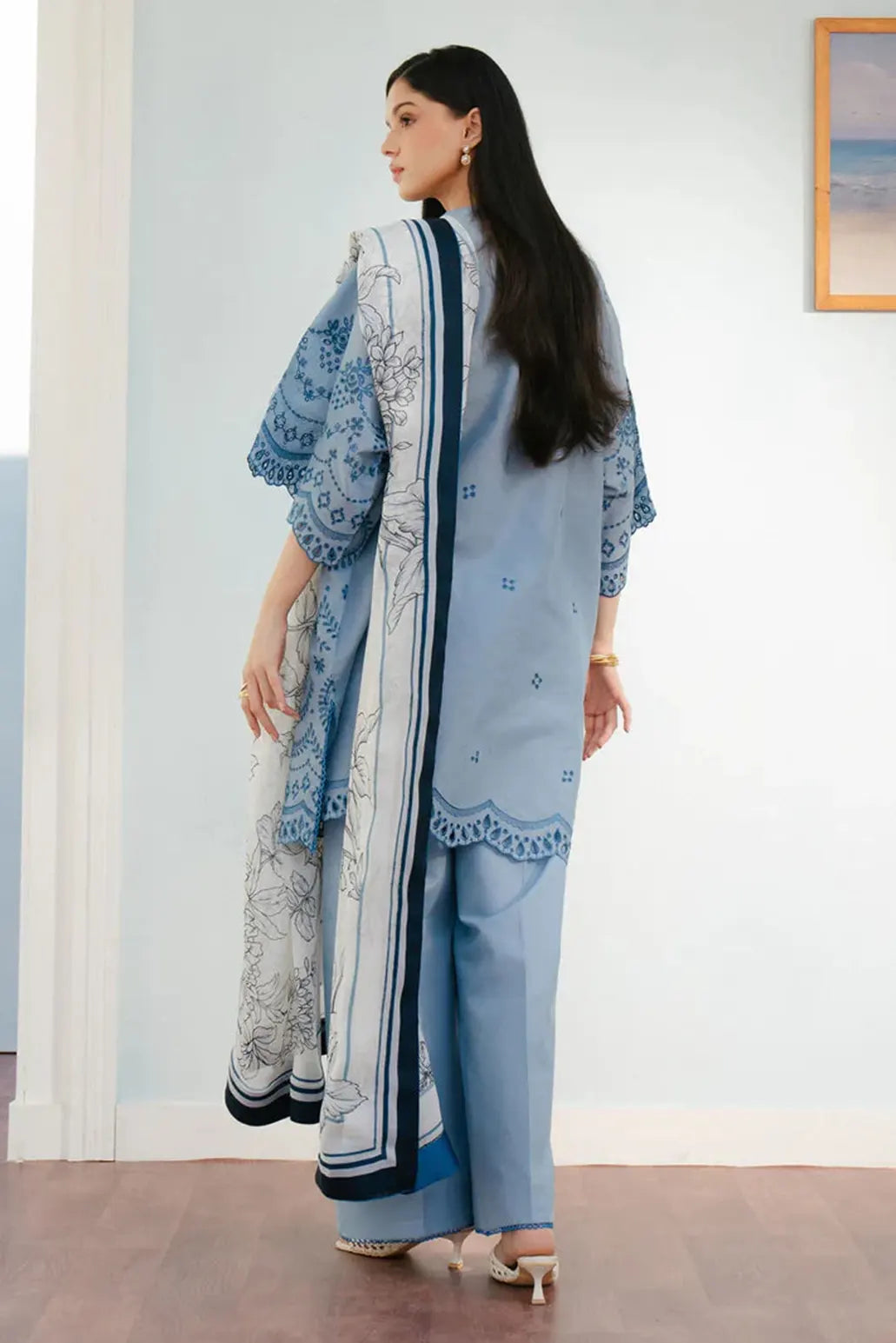 3 PIECE - UNSTITCHED | EMBROIDERED LAWN - ZS1117