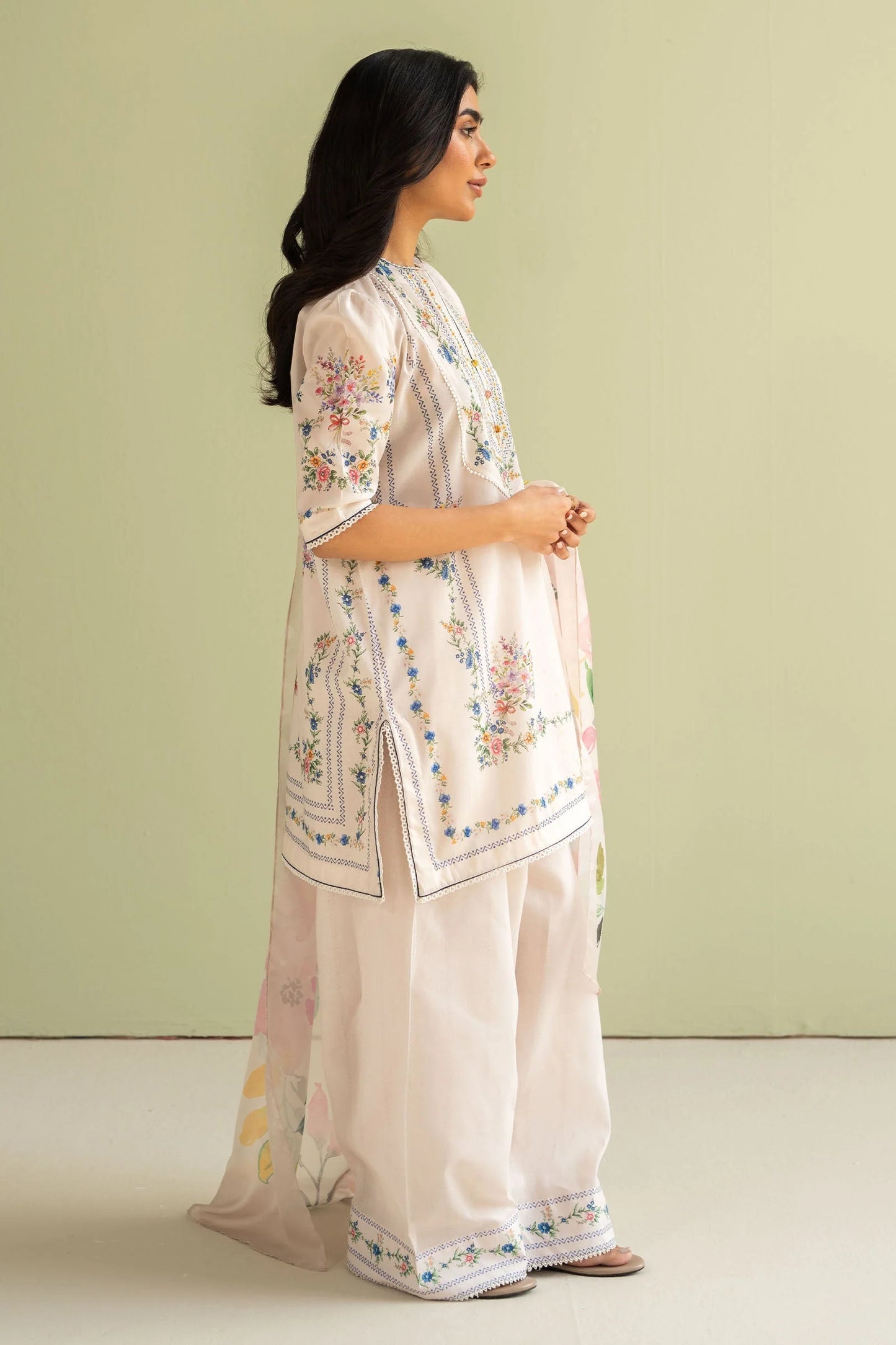 3 PIECE - UNSTITCHED | PRINTED LAWN - ZS1134