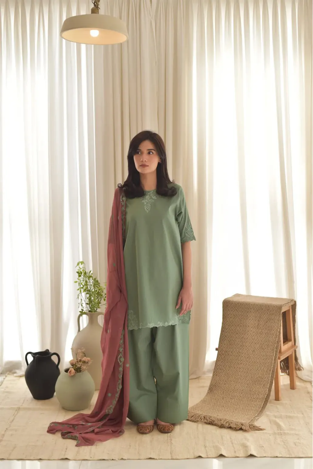3 PIECE - UNSTITCHED | EMBROIDERED LAWN - GR1176