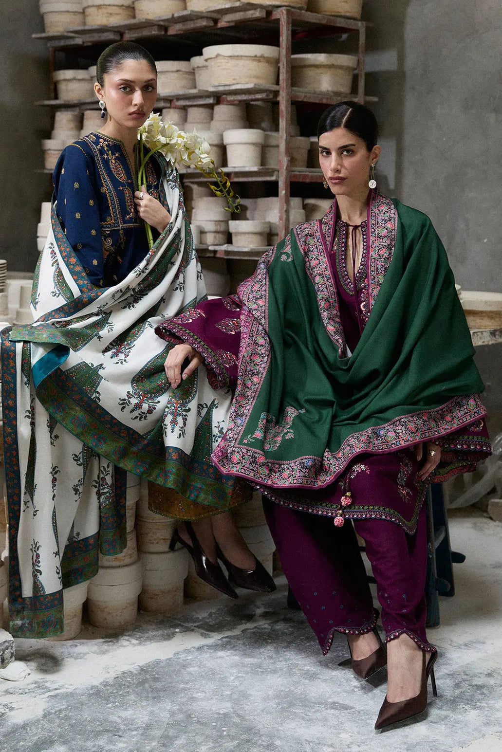 3 PIECE - UNSTITCHED | EMBROIDERED LAWN - HR1183