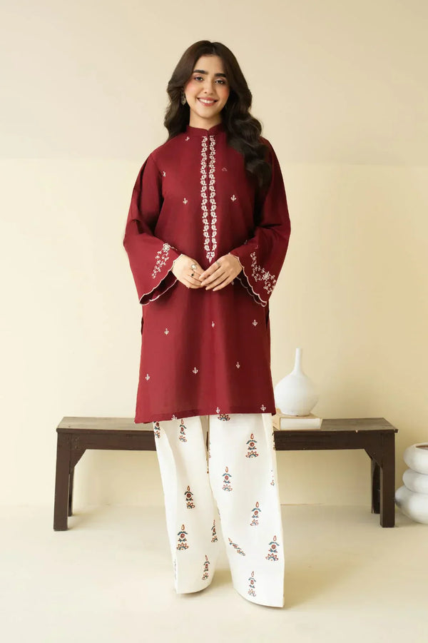 2 PIECE - UNSTITCHED | EMBROIDERED LAWN - BK1201