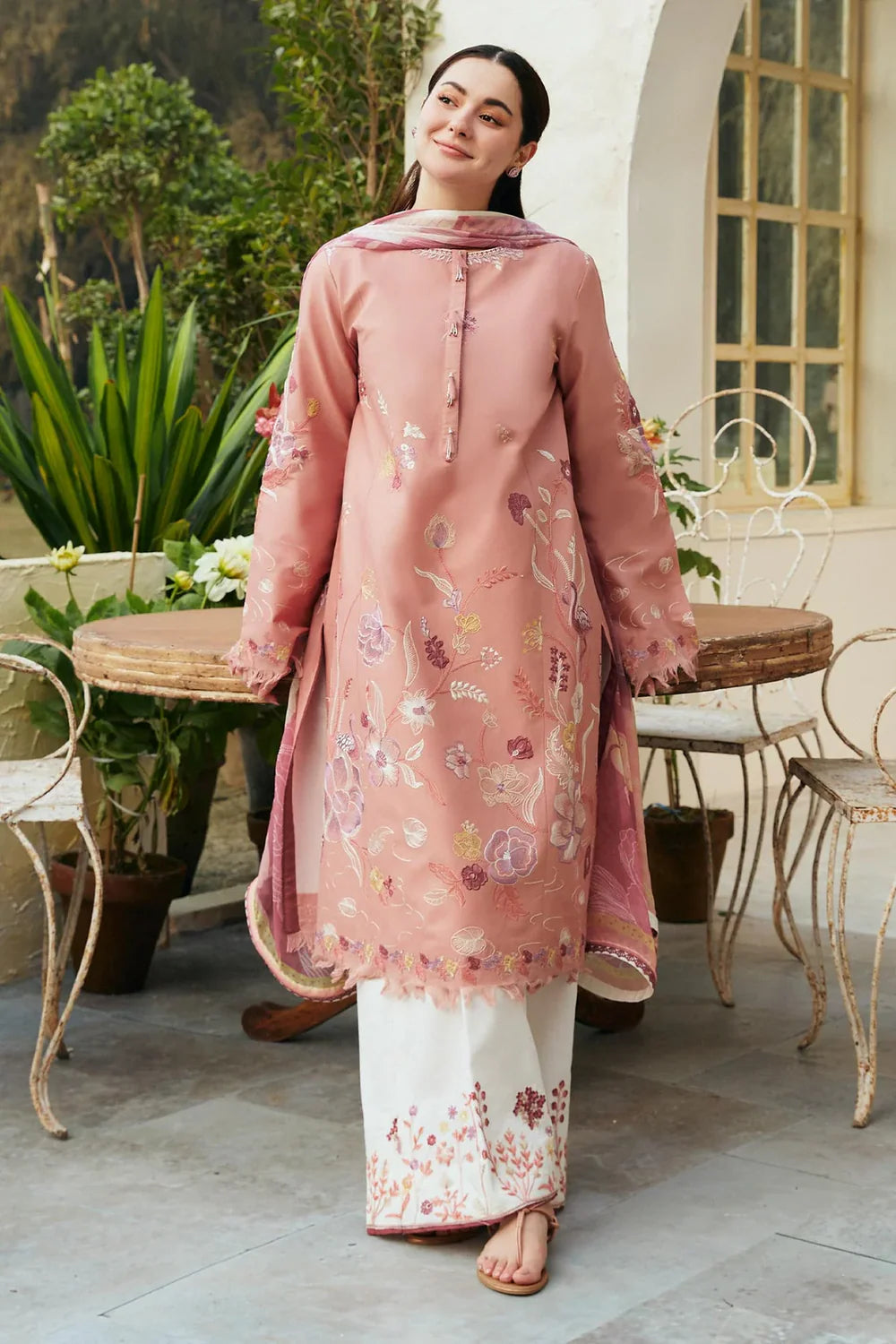 3 PIECE - UNSTITCHED | EMBROIDERED LAWN - ZS1164