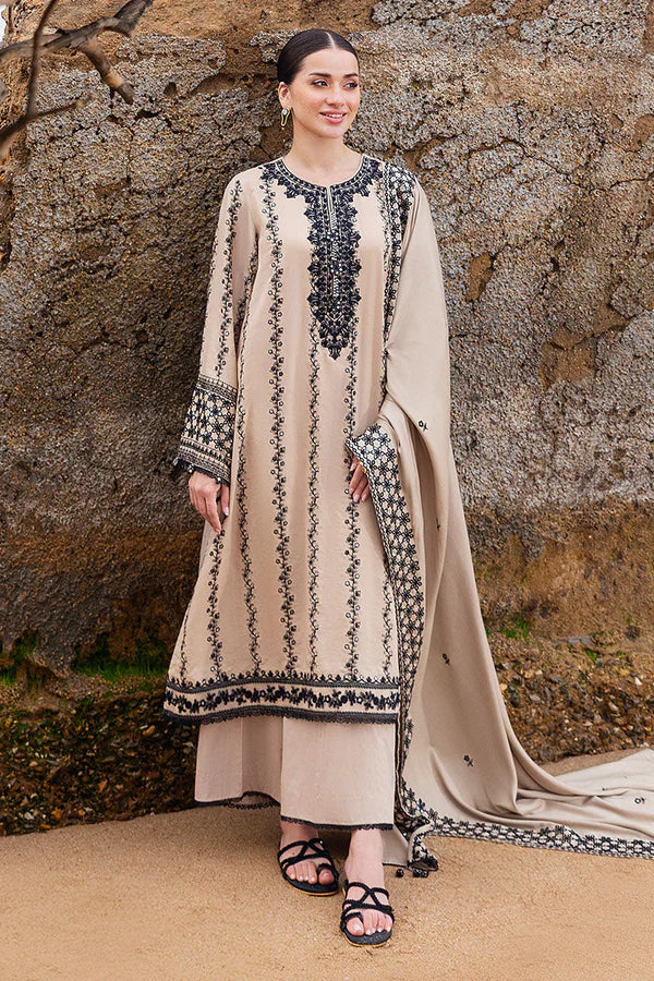 3 PIECE - UNSTITCHED | EMBROIDERED LAWN - CS1168