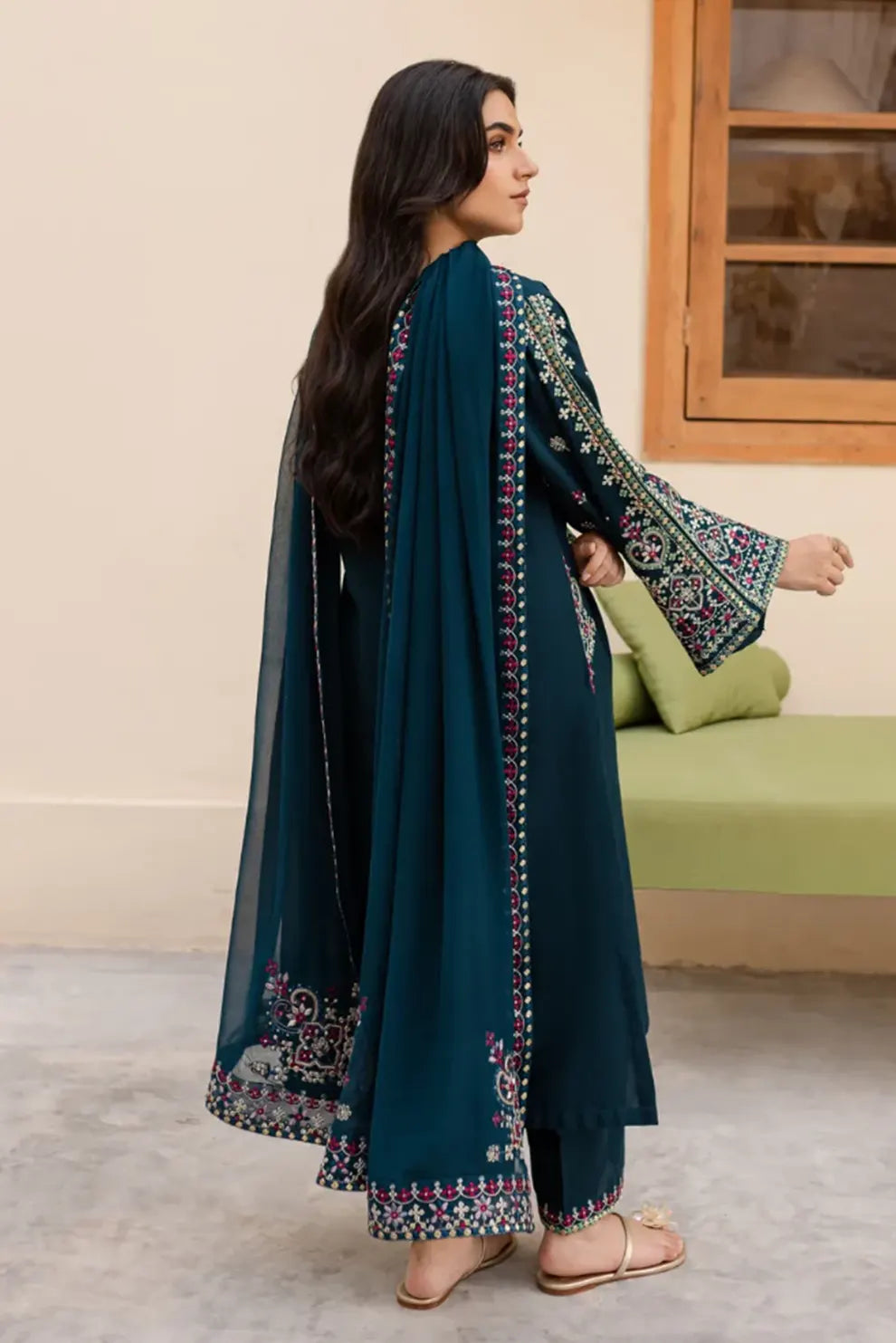 3 PIECE - UNSTITCHED | EMBROIDERED LAWN - BK1109