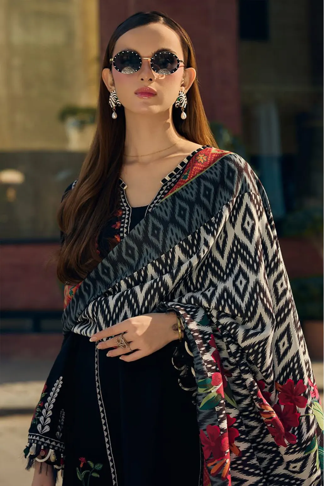 3 PIECE - UNSTITCHED | EMBROIDERED LAWN - GR1248