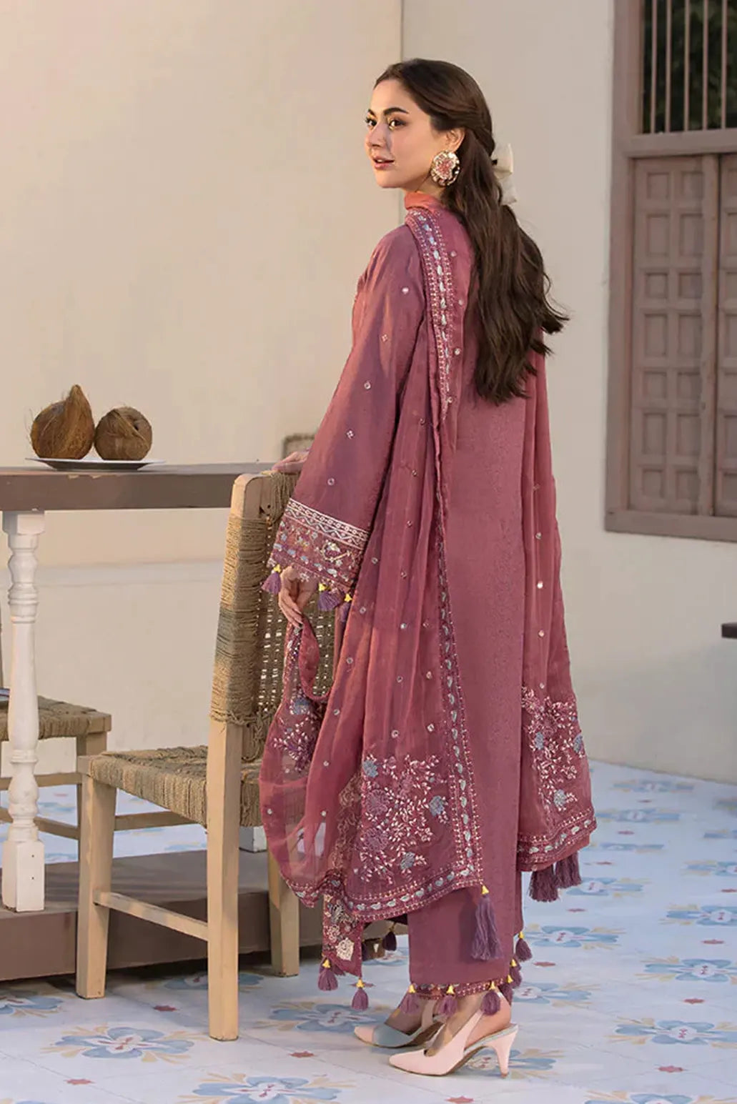 3 PIECE - UNSTITCHED | LUXURY EMBROIDERED LAWN - JD1169