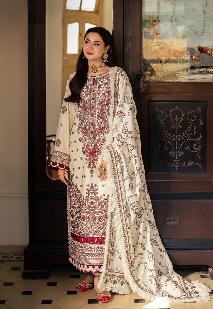 3 PIECE - UNSTITCHED | LUXURY EMBROIDERED LAWN - AJ1195
