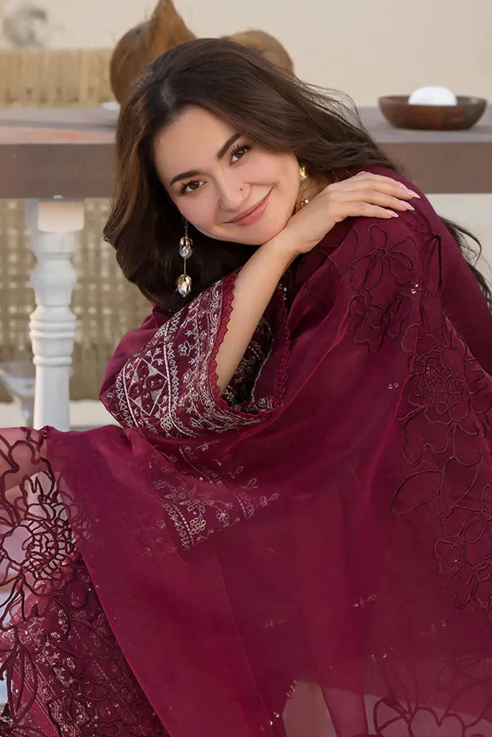 3 PIECE - UNSTITCHED | LUXURY EMBROIDERED LAWN - QL1106