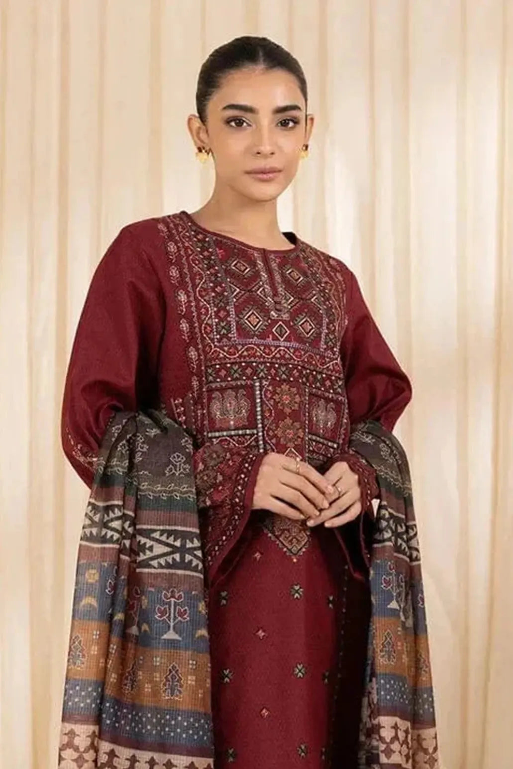 3 PIECE - UNSTITCHED | EMBROIDERED LAWN - SH1161