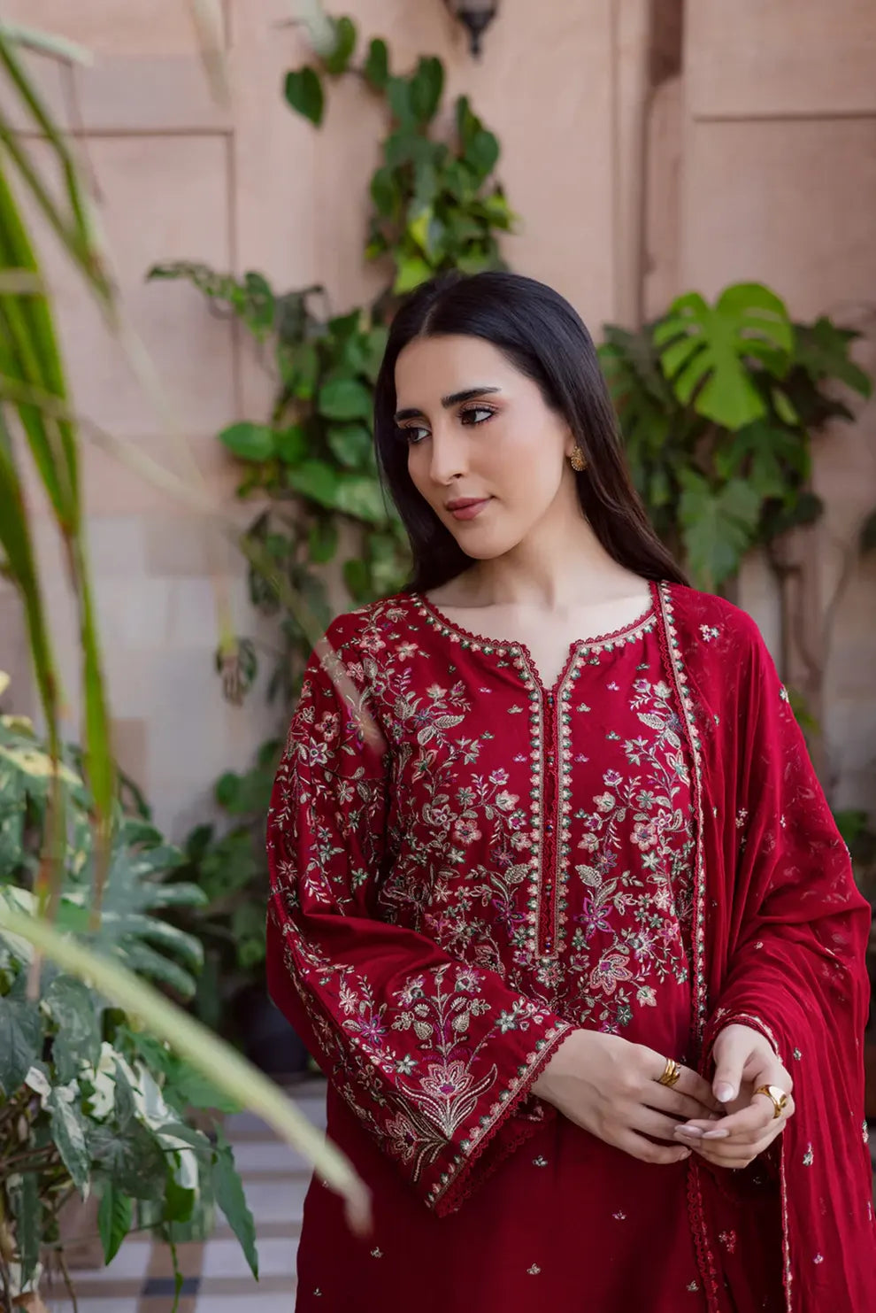 3 PIECE - UNSTITCHED | EMBROIDERED LAWN - Bk1107