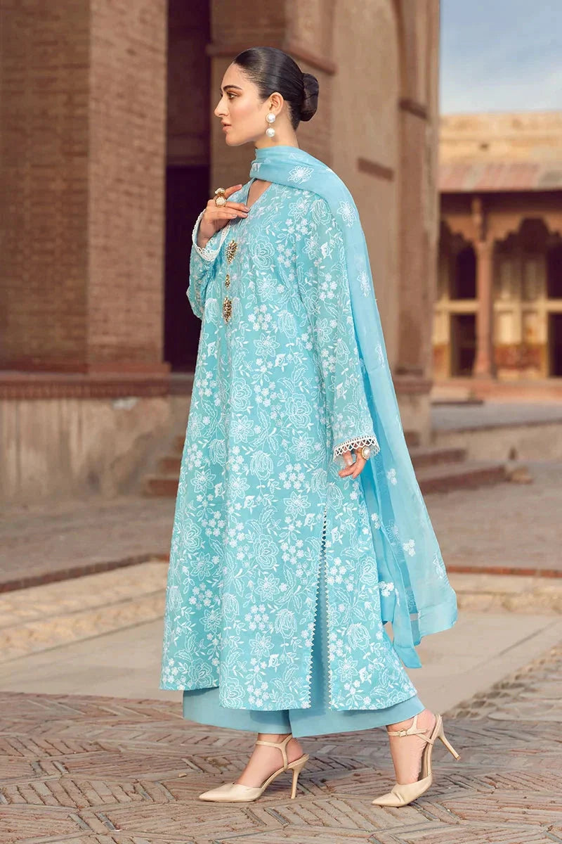 3 PIECE - UNSTITCHED | LUXURY EMBROIDERED LAWN - BZ1151