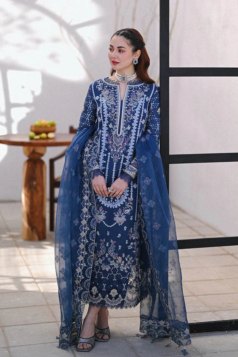 3 PIECE - UNSTITCHED | CHIKAN KARI EMBROIDERED LAWN - QL1148