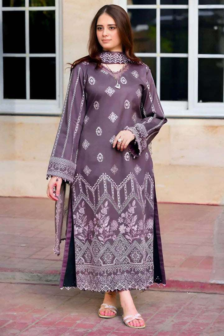 3 PIECE - UNSTITCHED | EMBROIDERED LAWN - GR1150