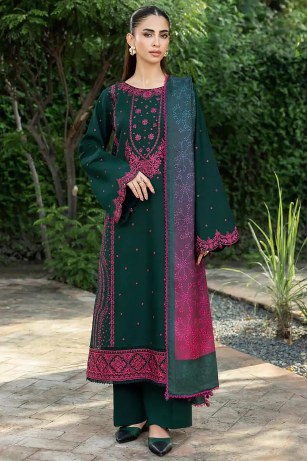 3 PIECE - UNSTITCHED | EMBROIDERED LAWN - FM1167