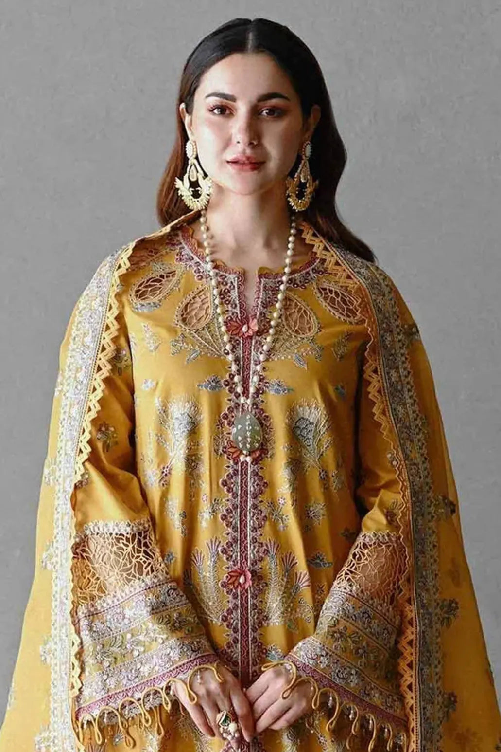 3 PIECE - UNSTITCHED | LUXURY EMBROIDERED LAWN - QL1143
