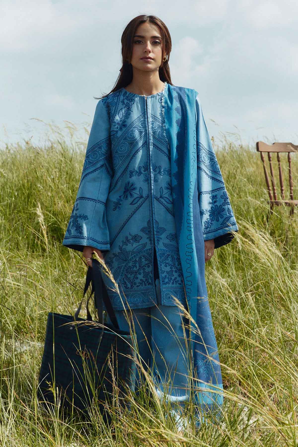 3 PIECE - UNSTITCHED | EMBROIDERED LAWN - ZS1132