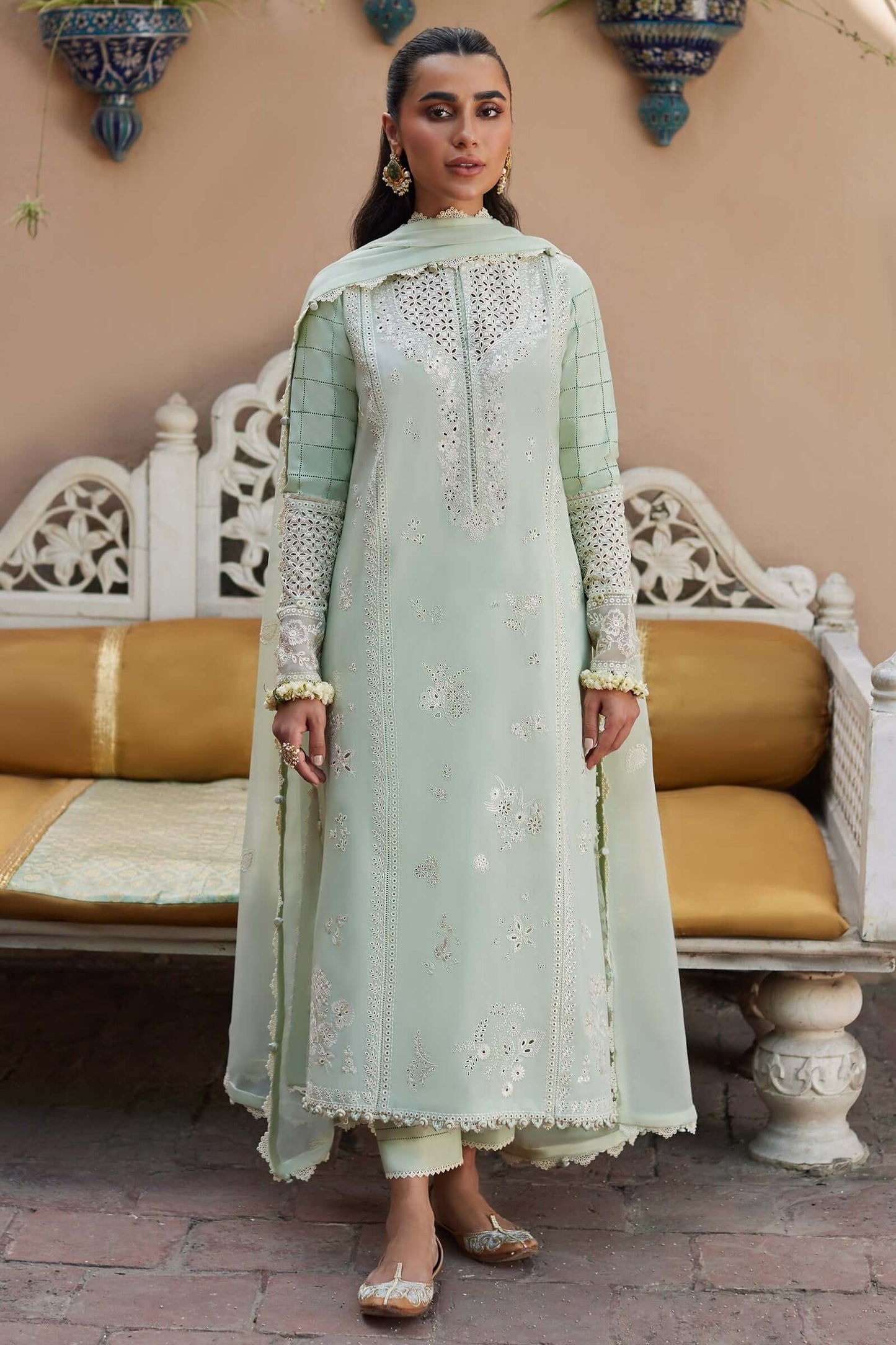3 PIECE - UNSTITCHED | EMBROIDERED LAWN - ZH1153