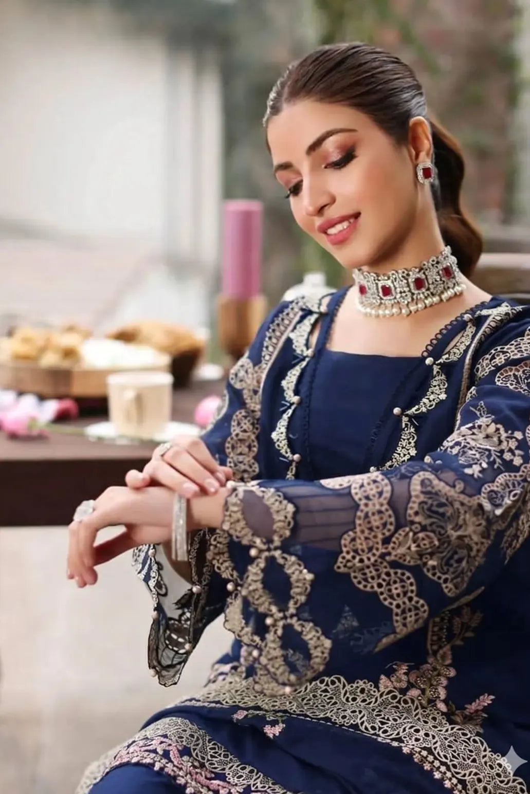 3 PIECE - UNSTITCHED | LUXURY EMBROIDERED LAWN - KF1171