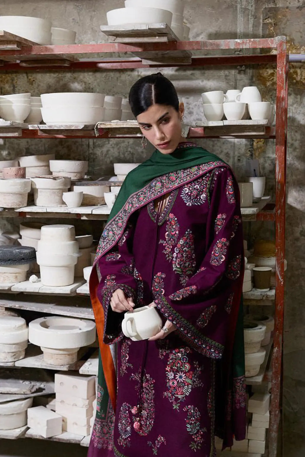 3 PIECE - UNSTITCHED | EMBROIDERED LAWN - GR1249