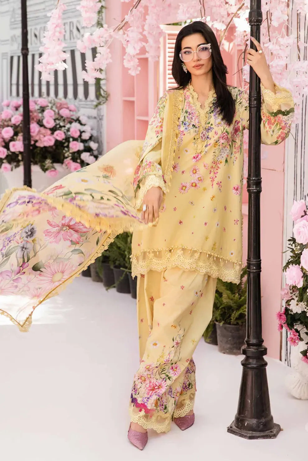 3 PIECE - UNSTITCHED | PRINTED LAWN - MB1102-B
