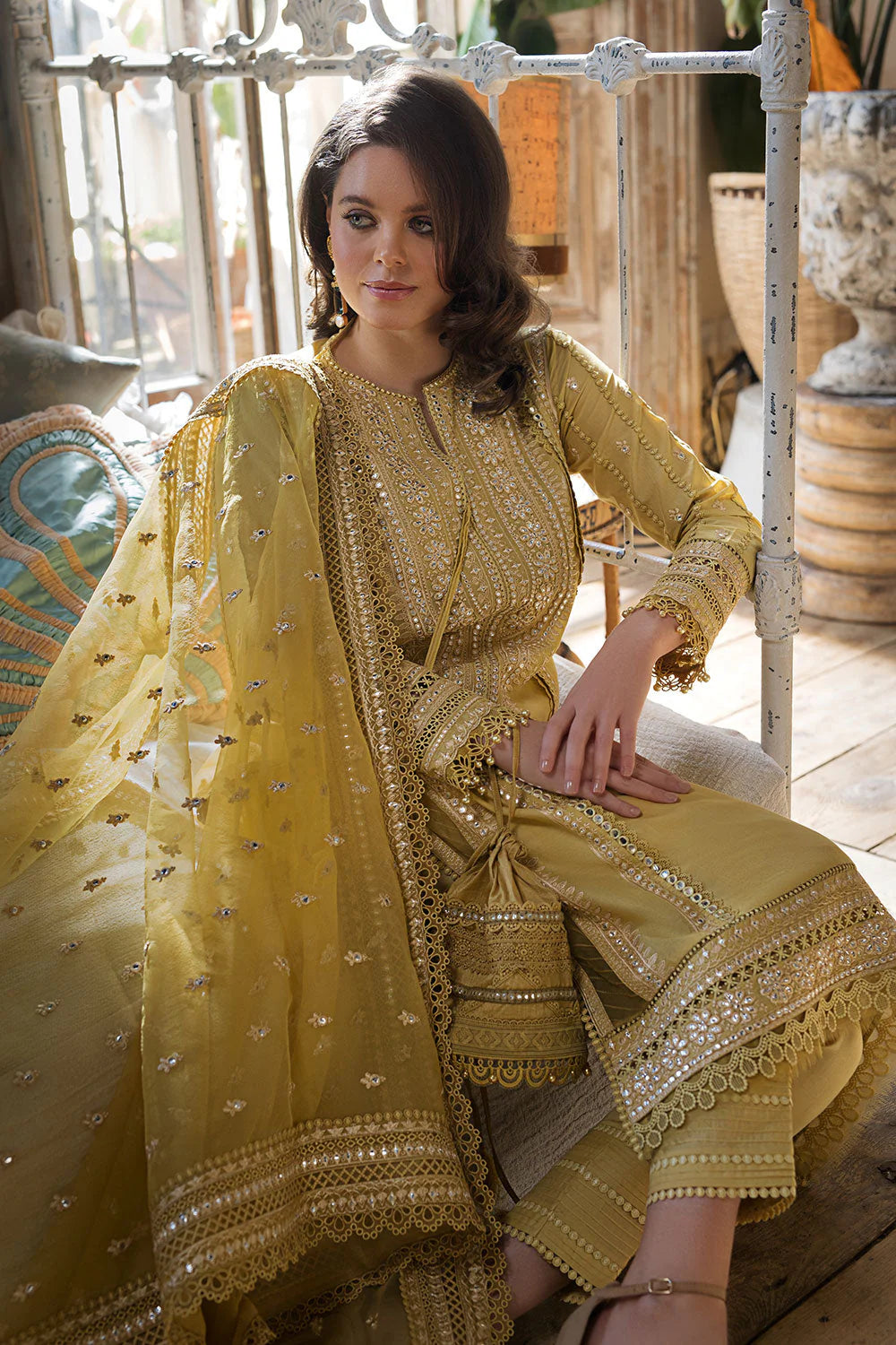 3 PIECE - UNSTITCHED | LUXURY EMBROIDERED LAWN - SN1130-B