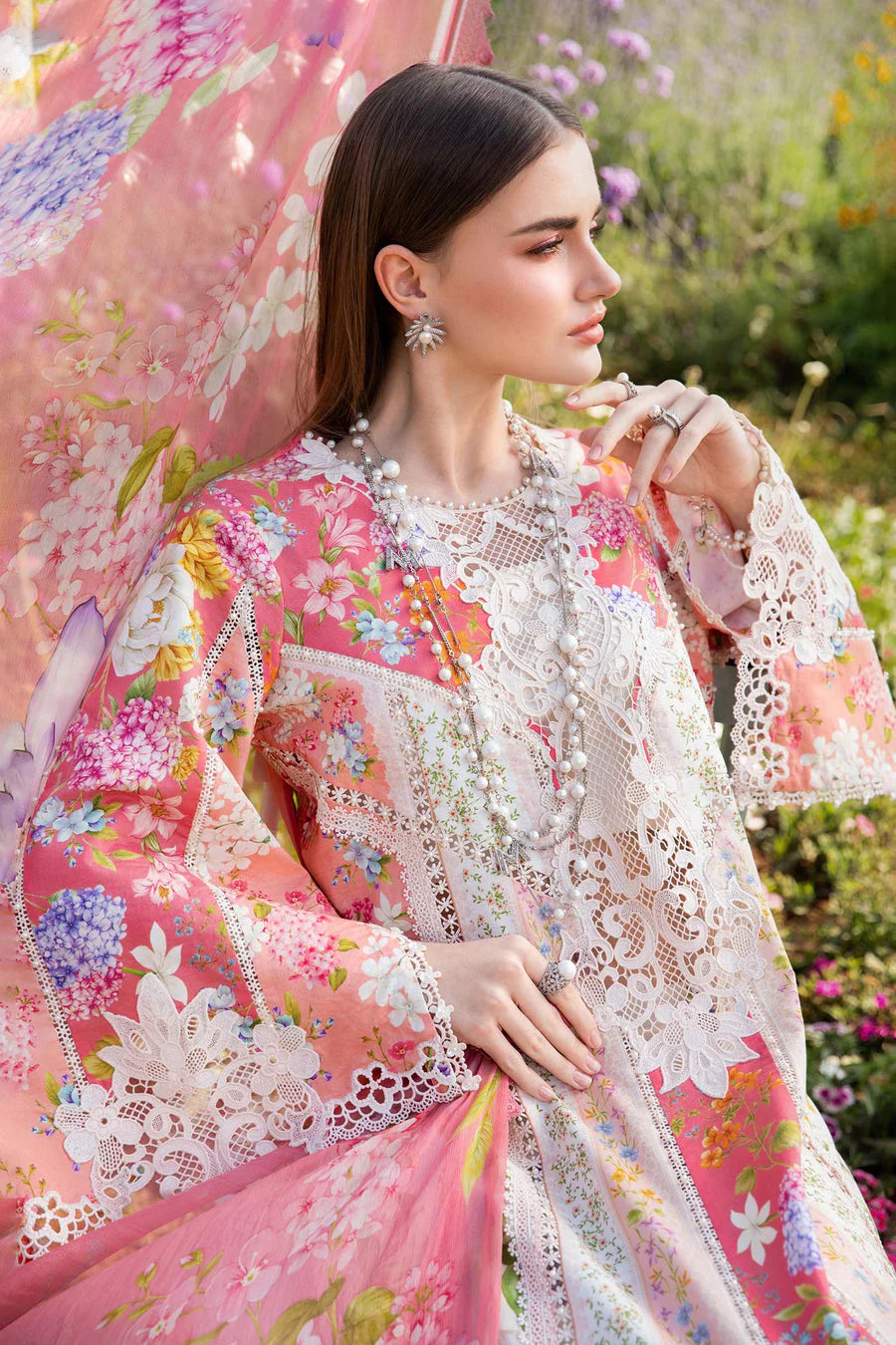 3 PIECE - UNSTITCHED | PRINTED LAWN - MB1127-A