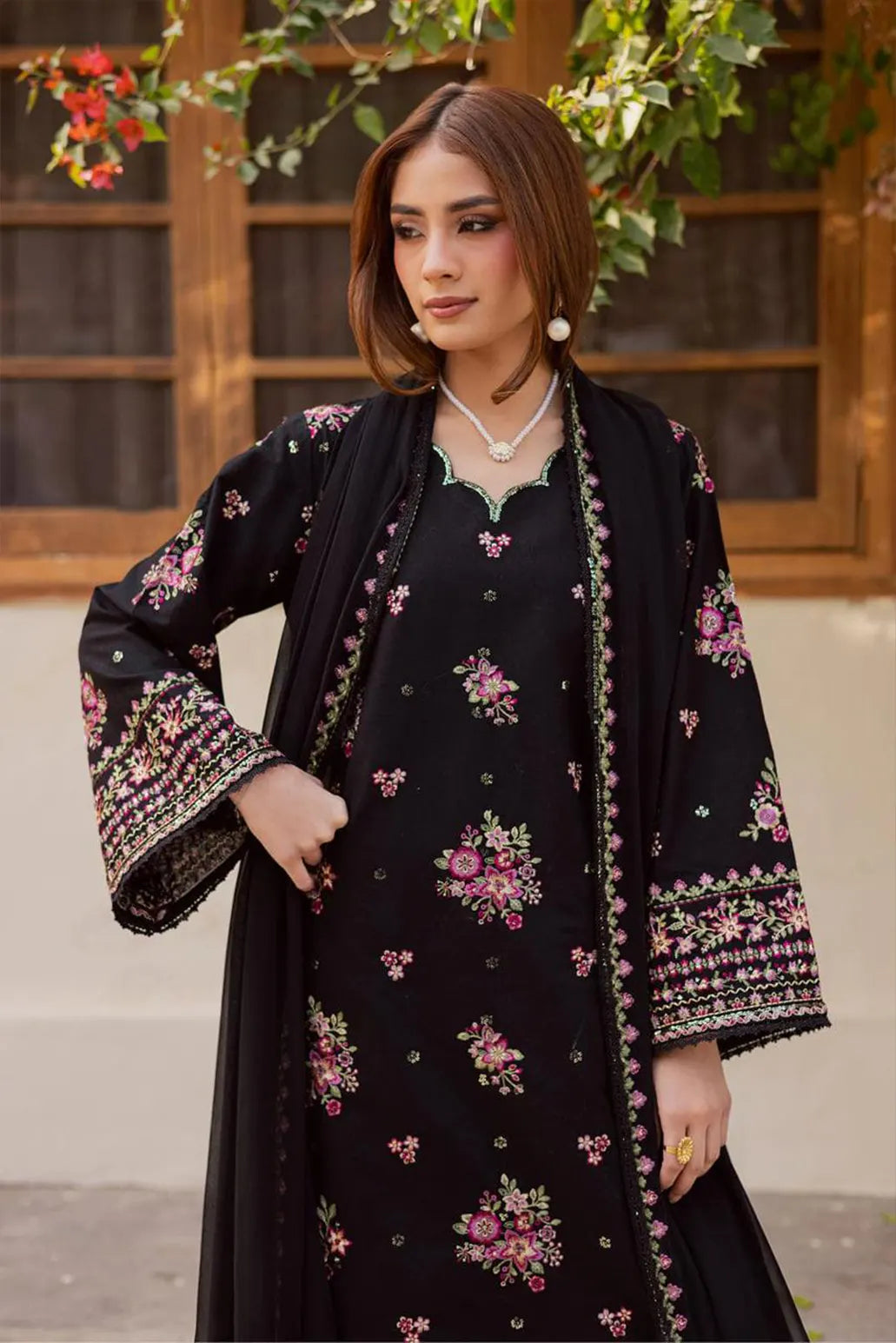 3 PIECE - UNSTITCHED | EMBROIDERED LAWN - BK1170