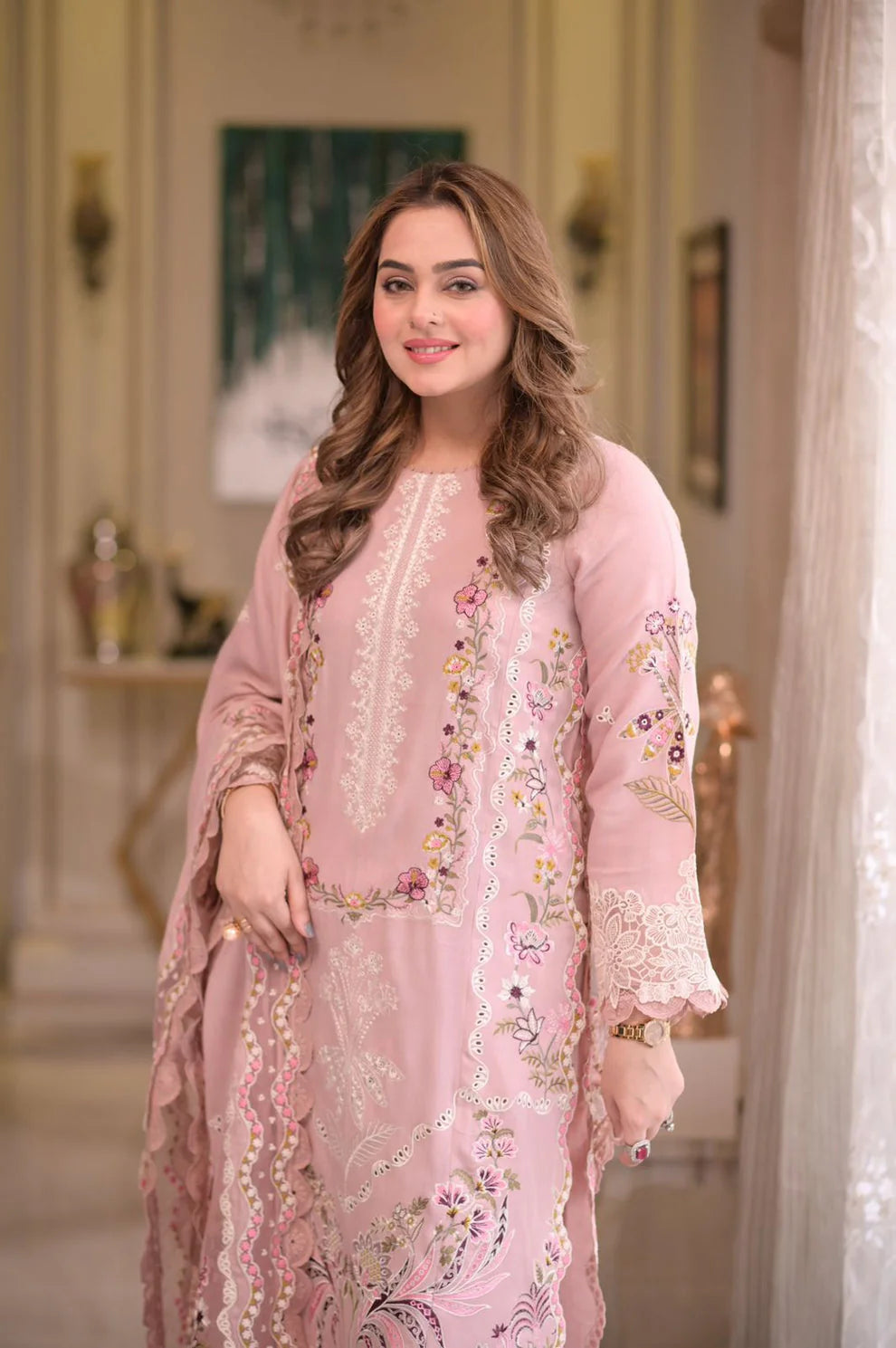 3 PIECE - UNSTITCHED | LUXURY EMBROIDERED LAWN - AL1101