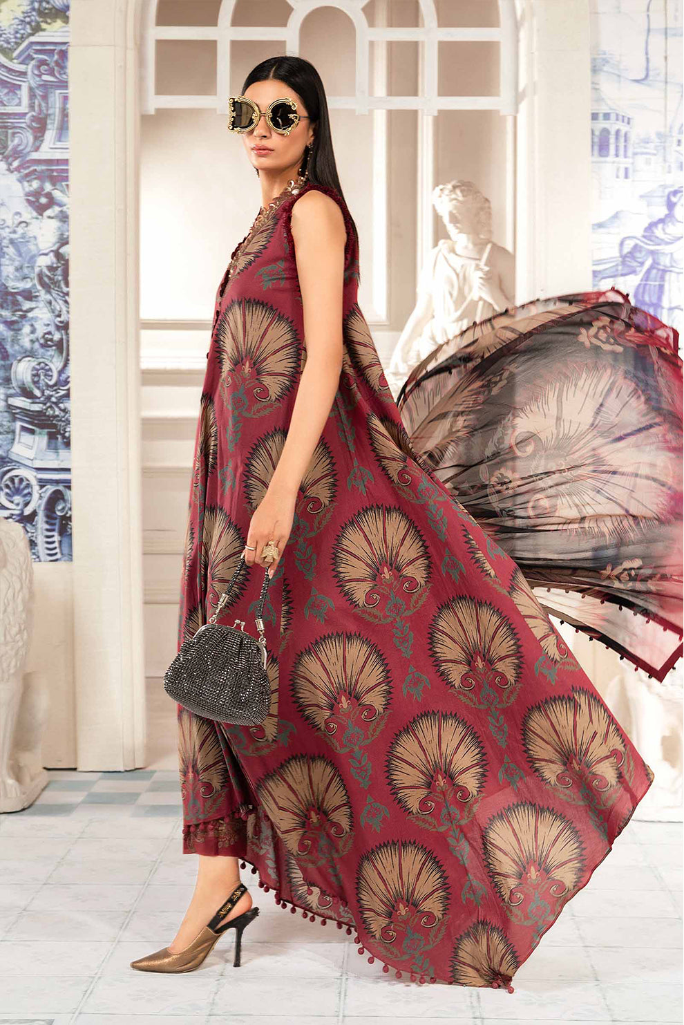 3 PIECE - UNSTITCHED | PRINTED LAWN - MB1200-A