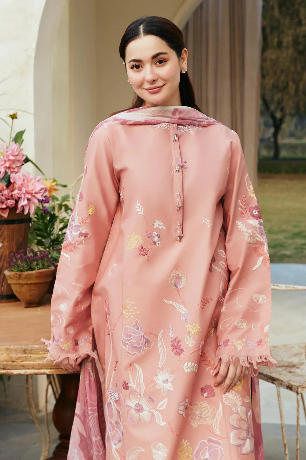 3 PIECE - UNSTITCHED | EMBROIDERED LAWN - ZS1164
