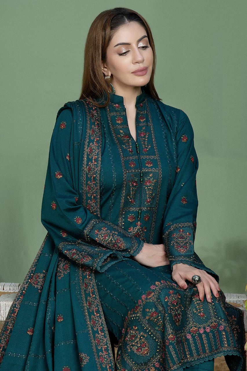 3 PIECE - UNSTITCHED | LUXURY EMBROIDERED LAWN - GR1157