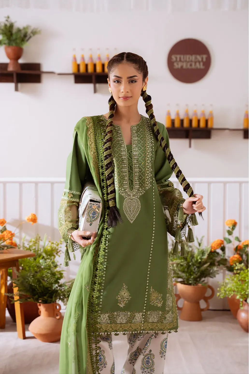 3 PIECE - UNSTITCHED | EMBROIDERED LAWN - SR1147-A
