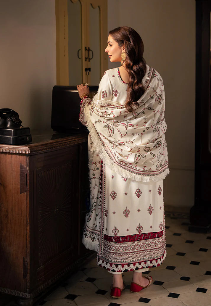 3 PIECE - UNSTITCHED | LUXURY EMBROIDERED LAWN - AJ1195