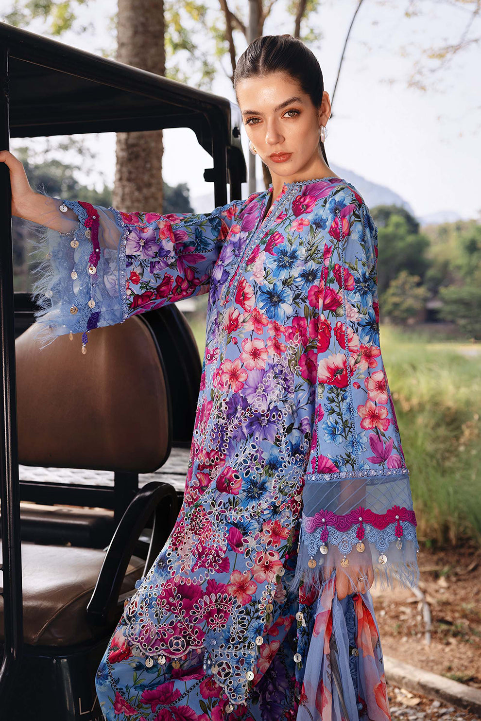3 PIECE - UNSTITCHED | PRINTED LAWN - MB1220