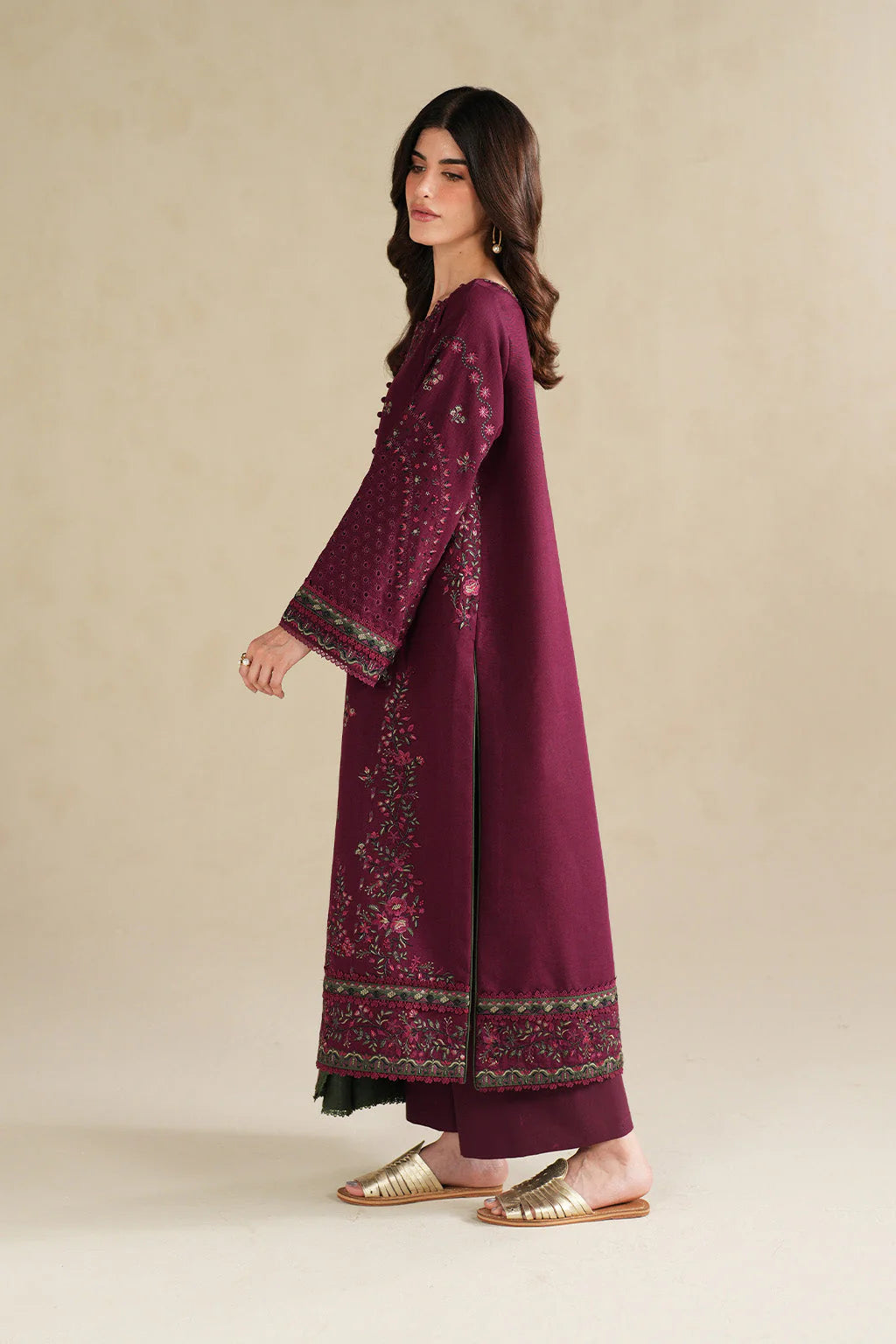 3 PIECE - UNSTITCHED | EMBROIDERED LAWN - GR11116