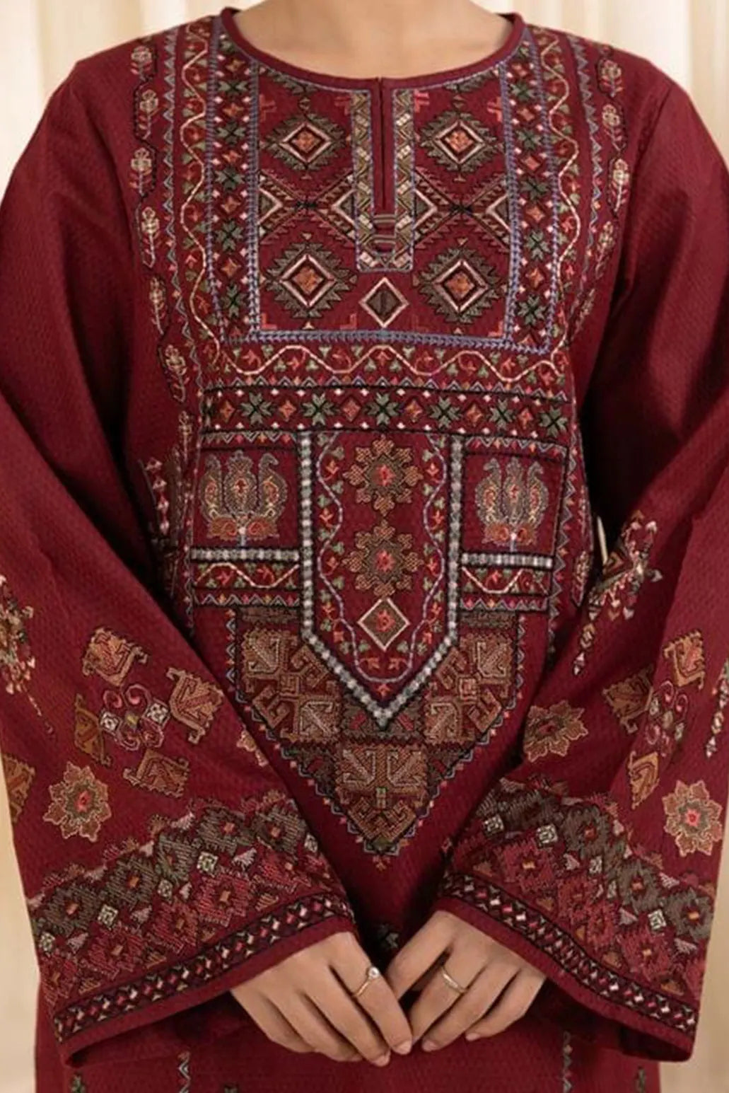 3 PIECE - UNSTITCHED | EMBROIDERED LAWN - SH1161