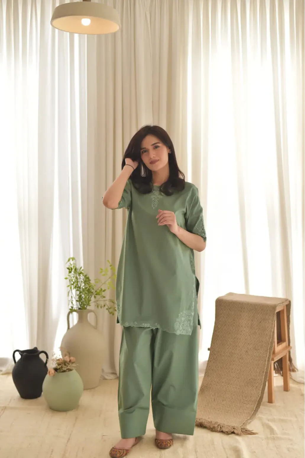 3 PIECE - UNSTITCHED | EMBROIDERED LAWN - GR1176