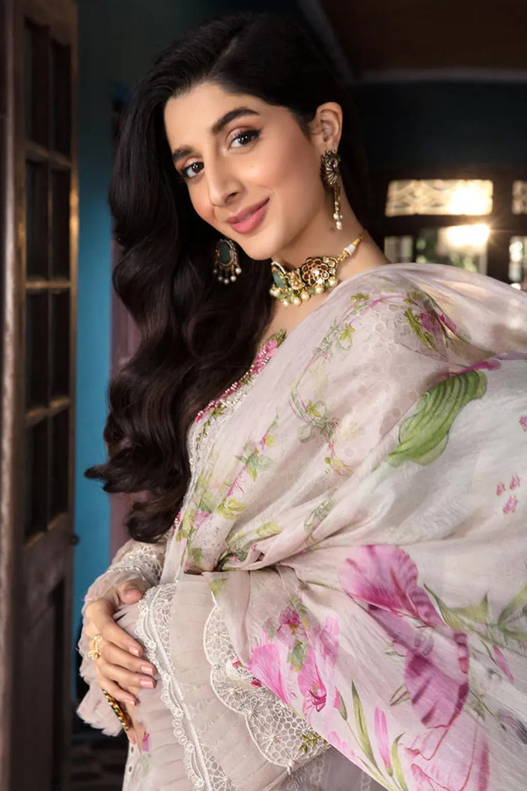 3 PIECE - UNSTITCHED | CHIKAN KARI EMBROIDERED LAWN - EL1135
