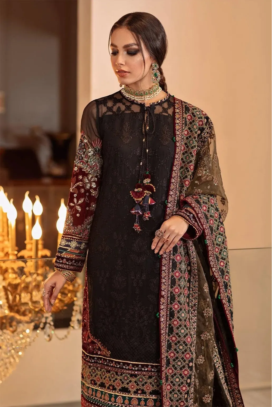 3 PIECE - UNSTITCHED | LUXURY EMBROIDERED LAWN - BQ1120