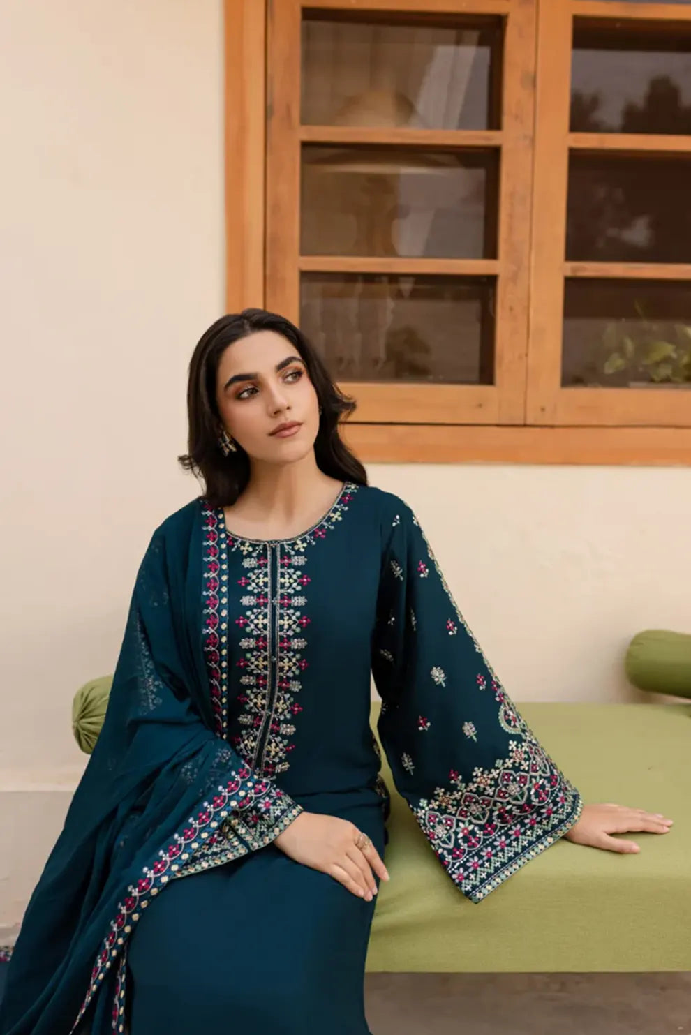 3 PIECE - UNSTITCHED | EMBROIDERED LAWN - BK1109