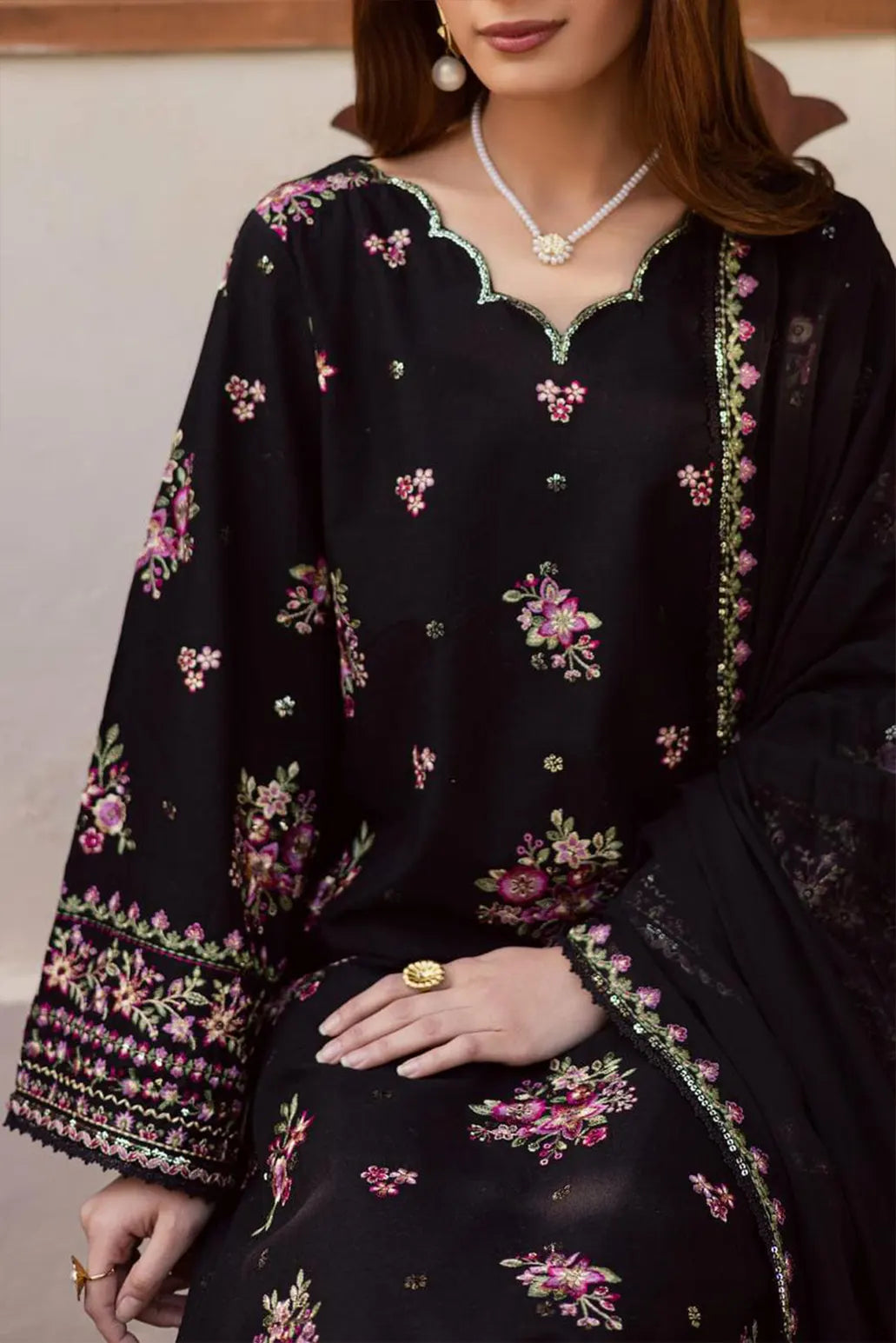 3 PIECE - UNSTITCHED | EMBROIDERED LAWN - BK1170