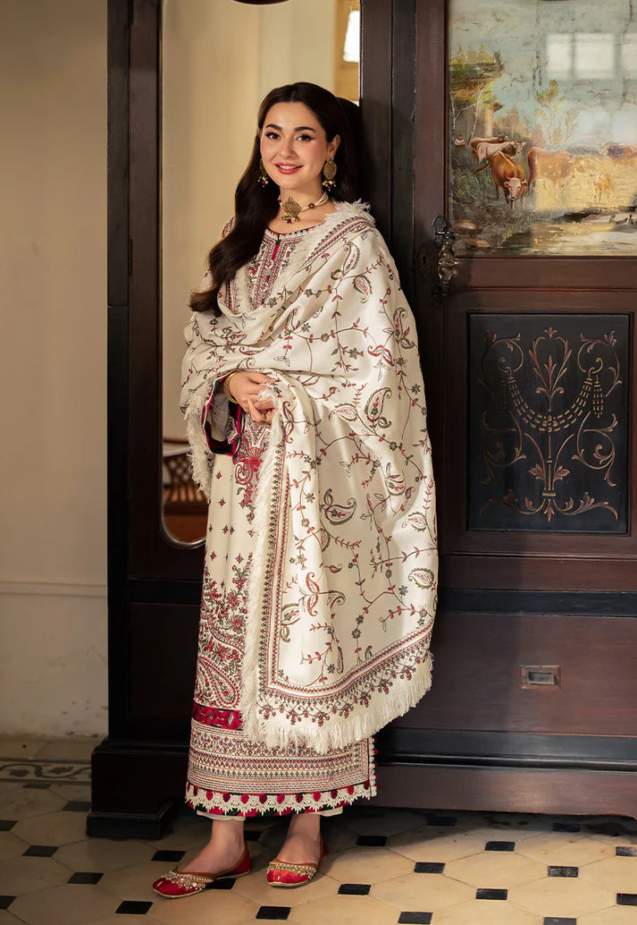 3 PIECE - UNSTITCHED | LUXURY EMBROIDERED LAWN - AJ1195