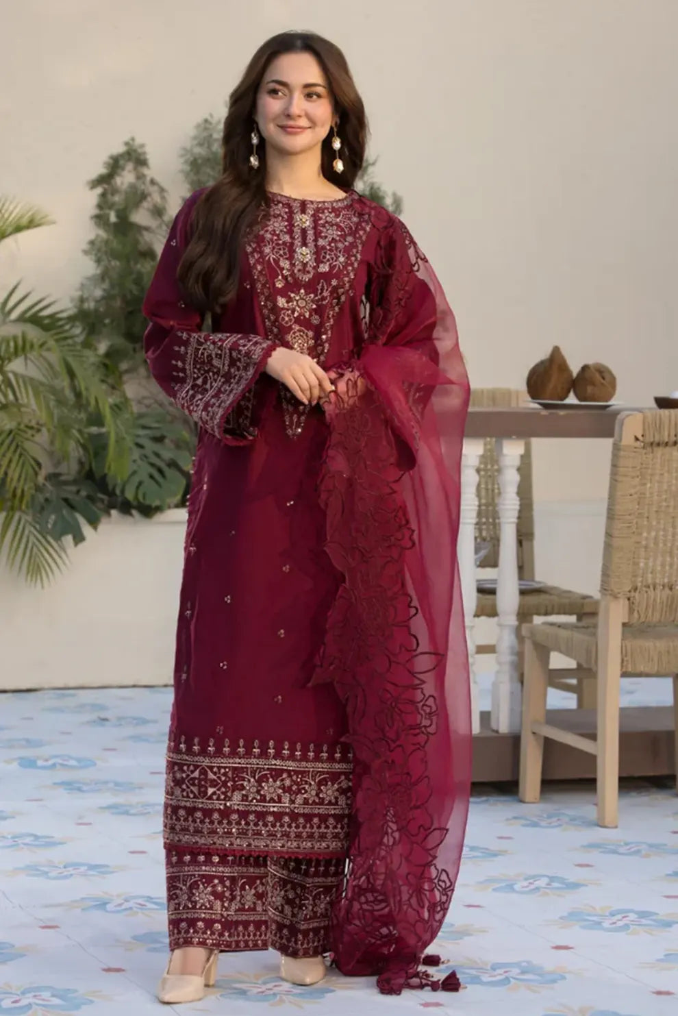 3 PIECE - UNSTITCHED | LUXURY EMBROIDERED LAWN - QL1106
