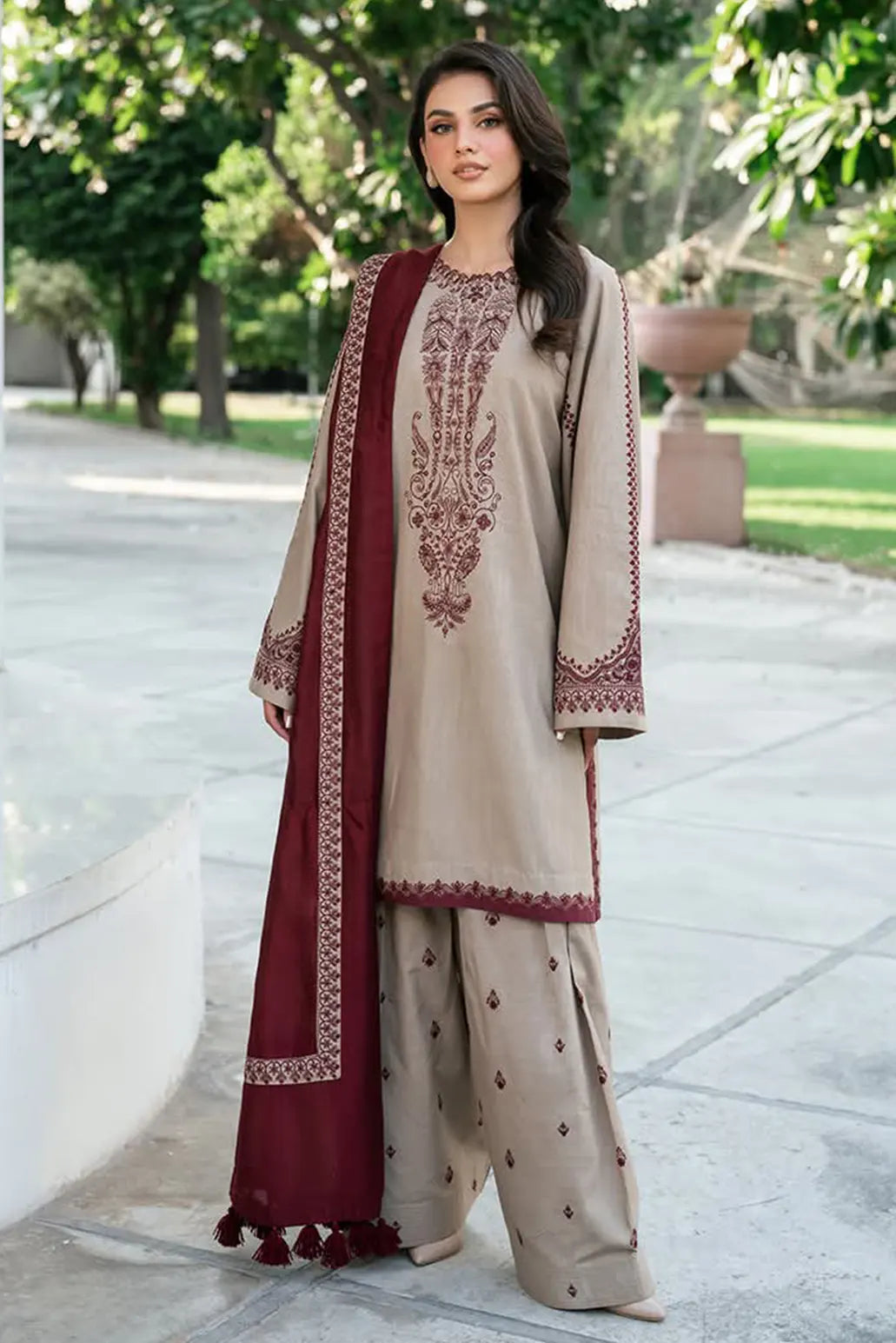 3 PIECE - UNSTITCHED | EMBROIDERED LAWN - BQ1162