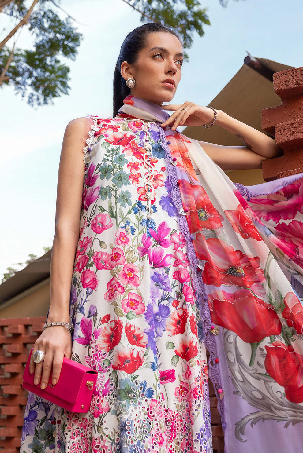3 PIECE - UNSTITCHED | PRINTED LAWN - MB1219