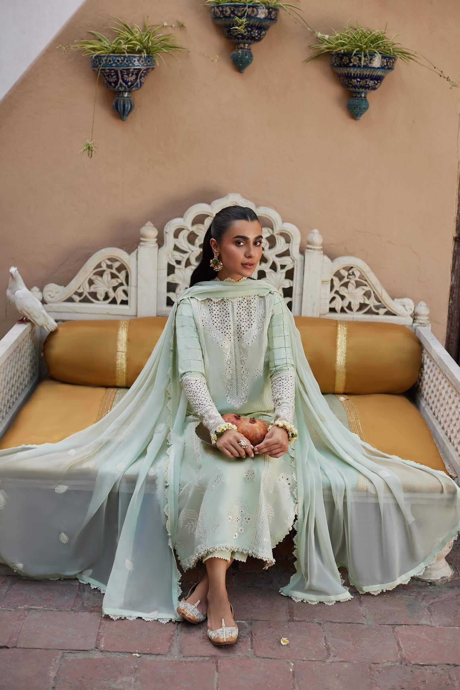 3 PIECE - UNSTITCHED | EMBROIDERED LAWN - ZH1153