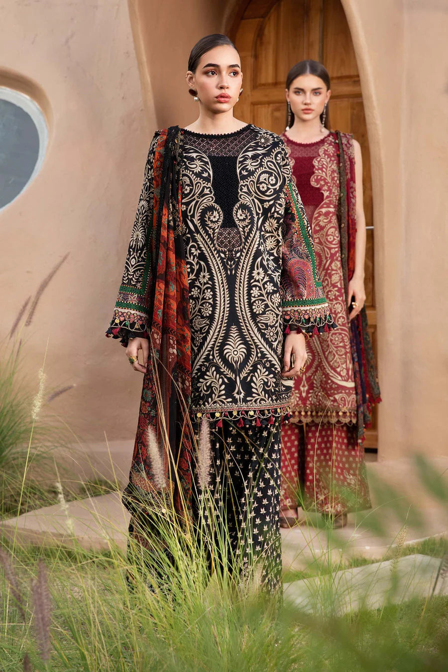 3 PIECE - UNSTITCHED | PRINTED LAWN - MB1129-B