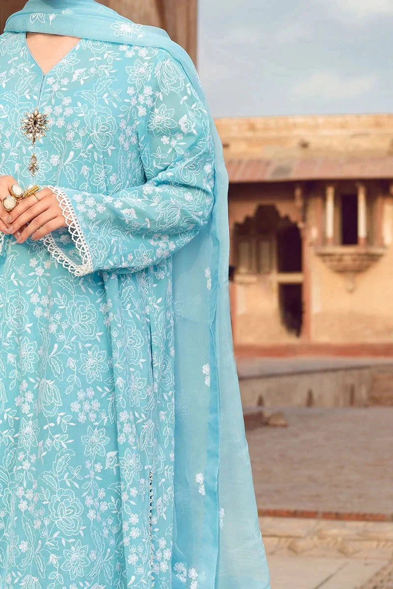3 PIECE - UNSTITCHED | LUXURY EMBROIDERED LAWN - BZ1151
